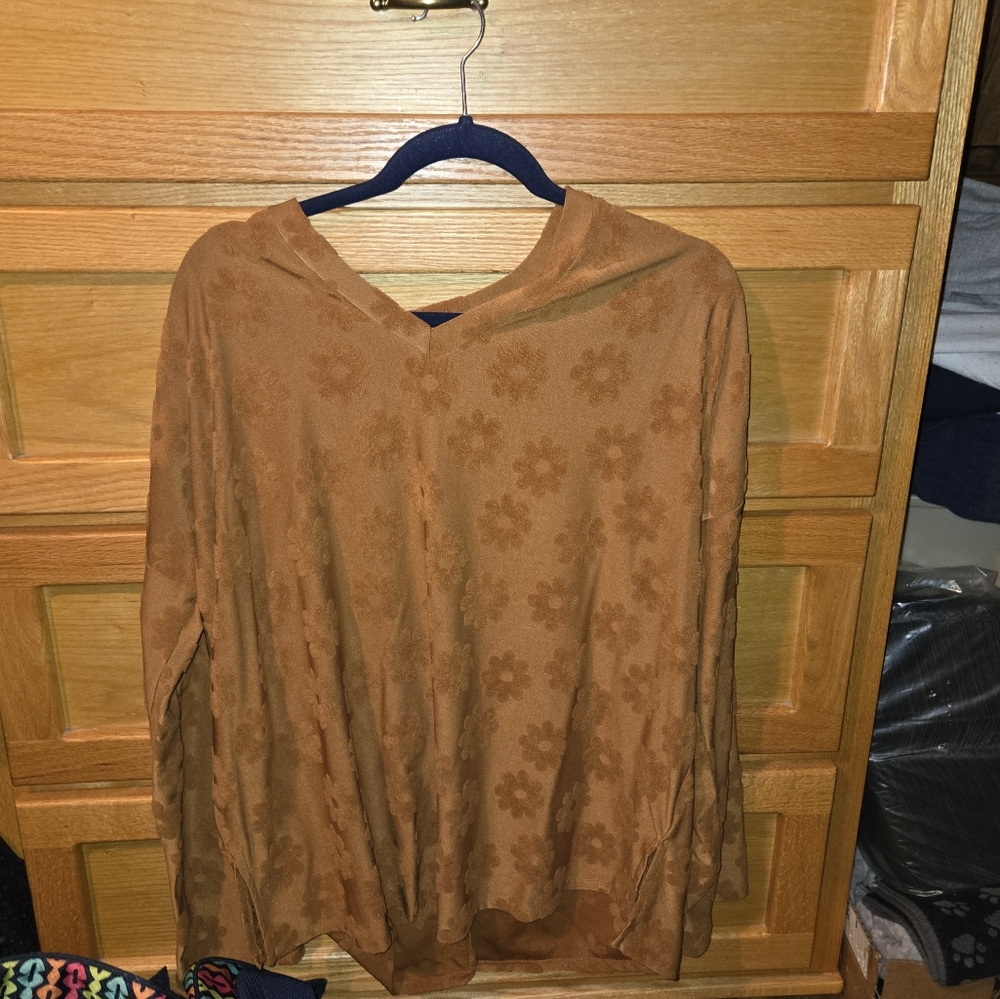 Floral Brown Women's Top
